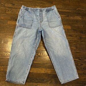 Madewell pull on baggy jeans